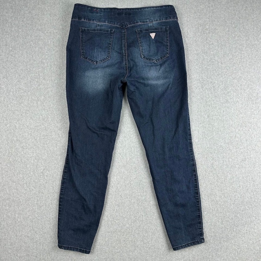 Guess Womens Pull On Jeggings Maliah Fit Dark Wash Form Stretch Pants Large 12 - Picture 2 of 10